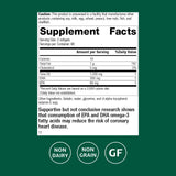 Etiqueta de la botella de Standard Process Tuna Omega-3 para uso y dosis.