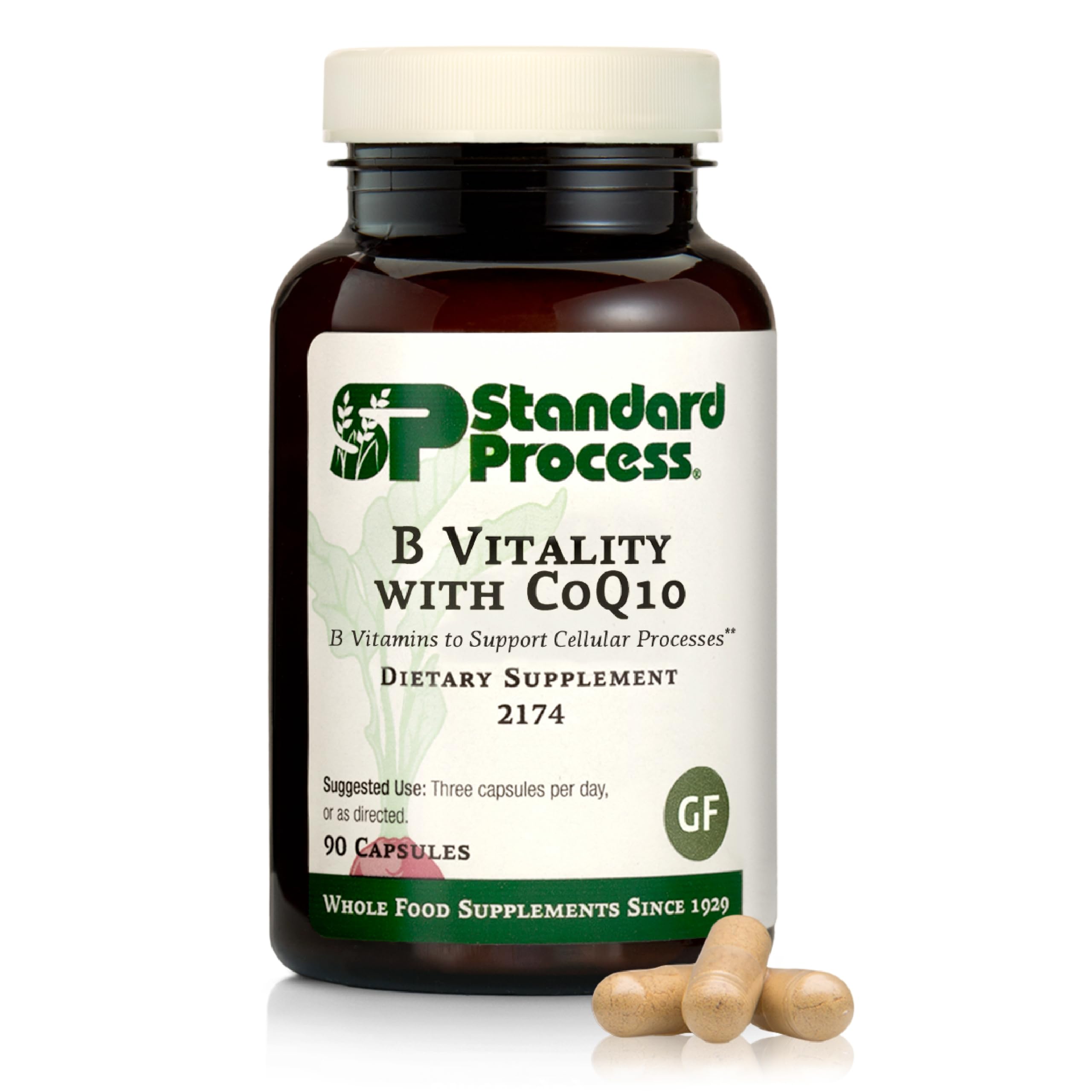 Standard Process B Vitality con CoQ10 en cápsulas para salud celular