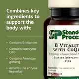 Producto vegano sin gluten sin lactosa de Standard Process B Vitality