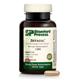 Betacol de Standard Process en frasco con cápsulas para apoyar la función hepática.