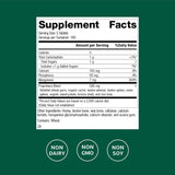 Bio-Dent de Standard Process, etiqueta nutricional clara para información