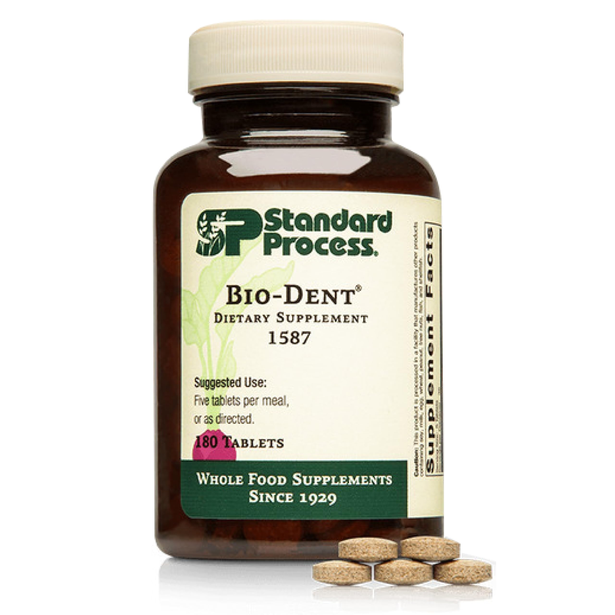 Bio-Dent de Standard Process: botella frontal que apoya la salud ósea y muscular