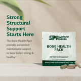 Standard Process Bone Health Pack: ingredientes clave como calcio y vitamina D.