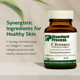 Standard Process C Synergy: botella 90, envase compacto para soporte de tejido conectivo