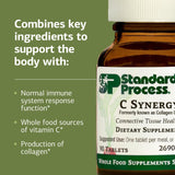 Standard Process C Synergy: empaque y caja, formato libre de lácteos y soja