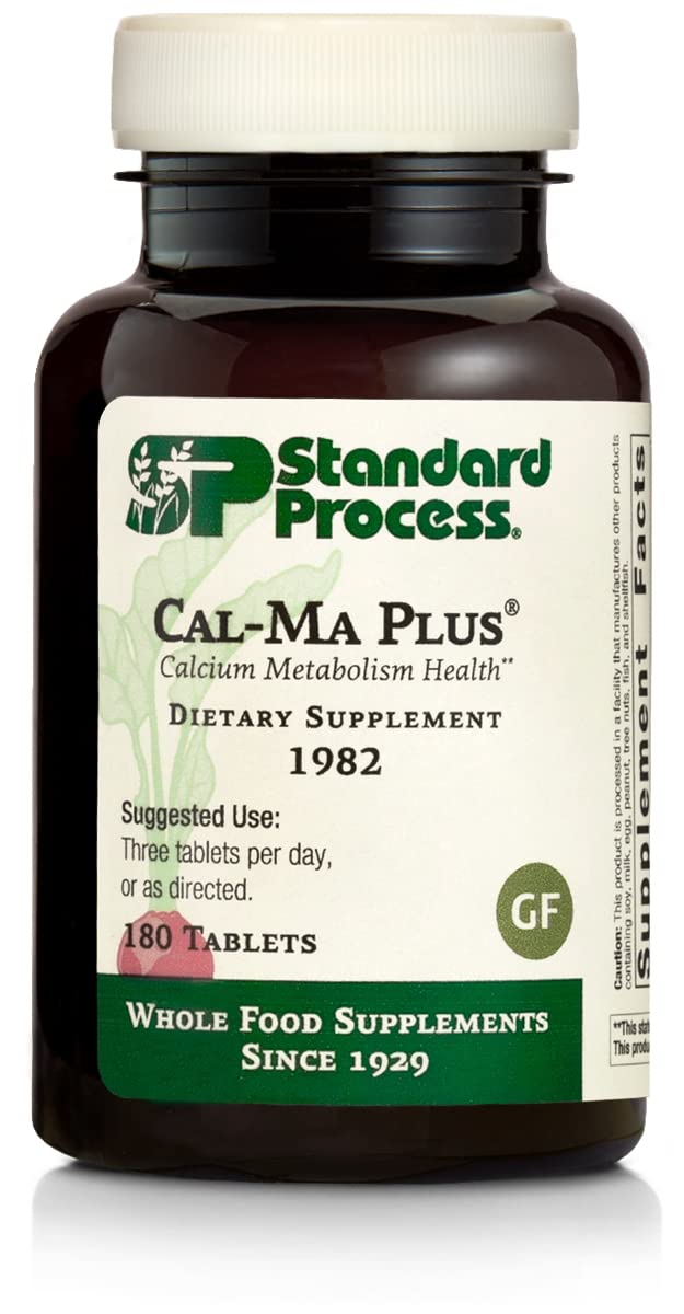 Standard Process Cal-Ma Plus, botella de tabletas, apoyo óseo y muscular