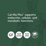 Standard Process Cal-Ma Plus, empaque visible, libre de gluten, lácteos y soja
