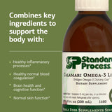Standard Process Calamari Omega-3 Liquid, uso diario, apoyo cerebral.
