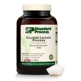 Standard Process calcio-lactato polvo botella para huesos fuertes y energía diaria