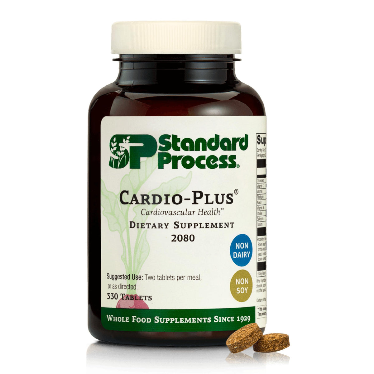 Cardio-Plus de Standard Process, botella: soporte para el corazón durante la actividad.