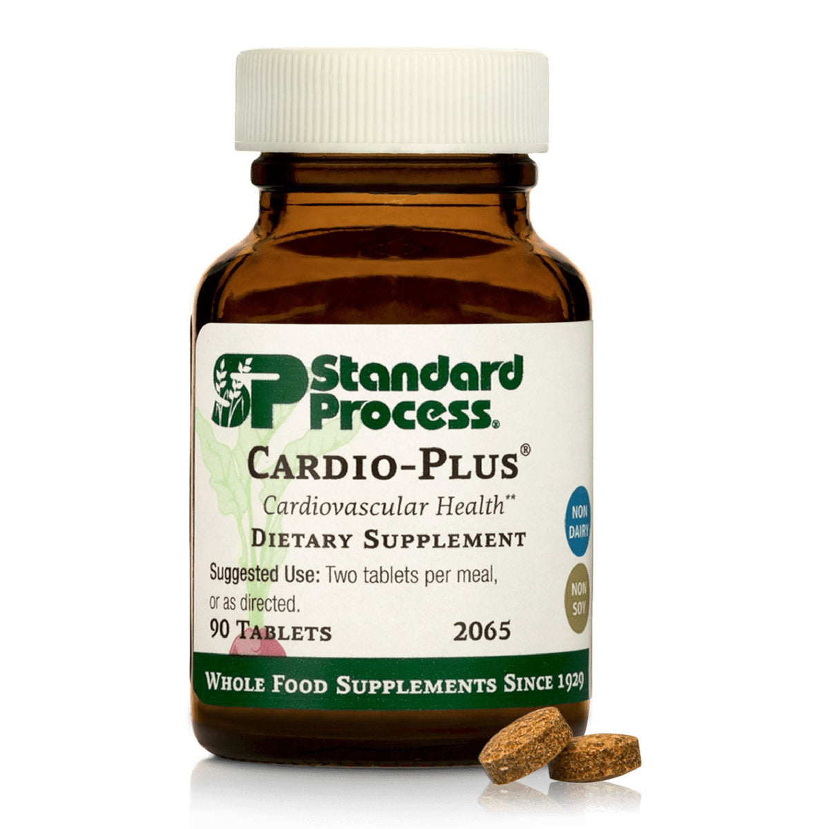 Standard Process Cardio-Plus: frasco con 90 tabletas para soporte cardíaco.