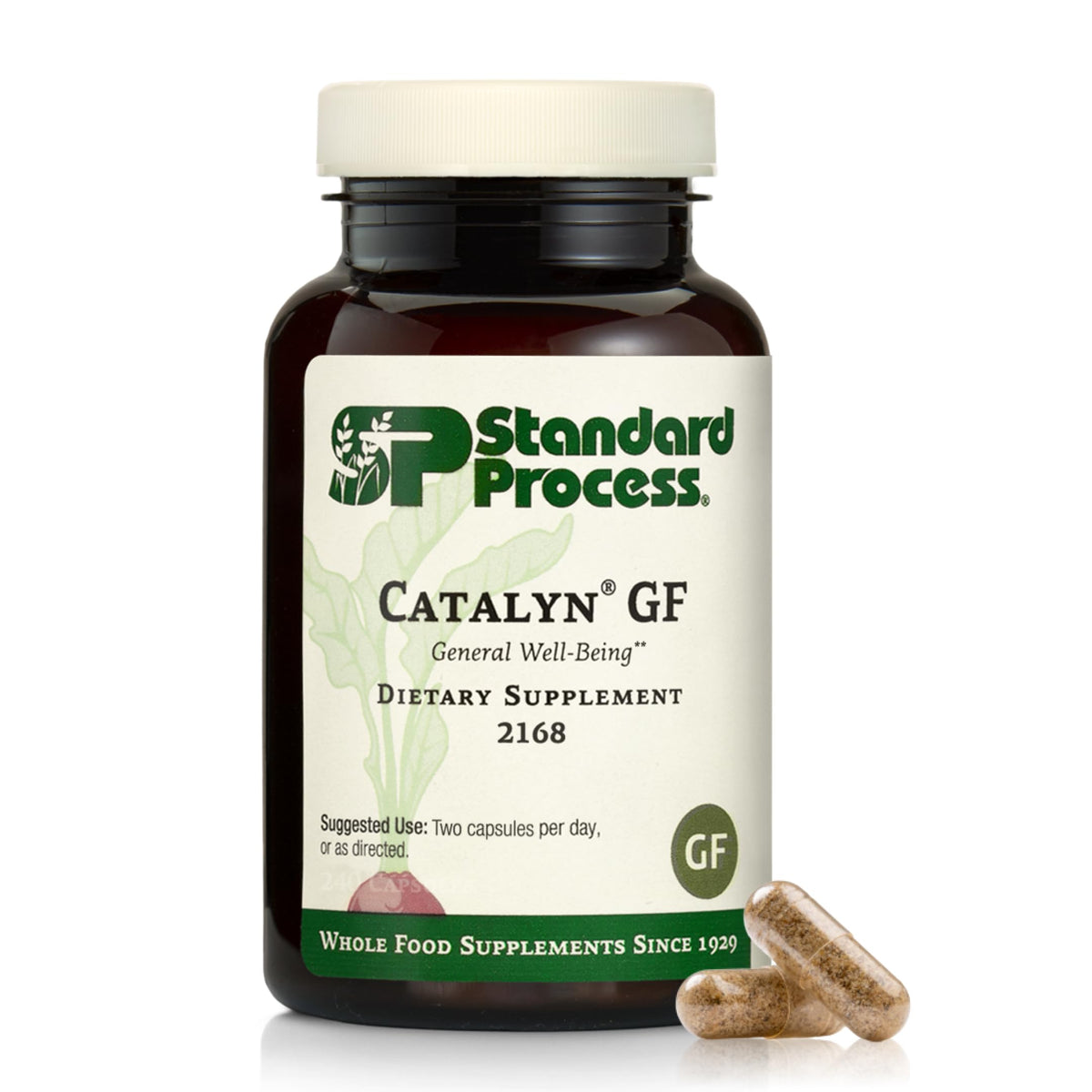 Standard Process Catalyn: botella sin gluten, ideal para uso diario.