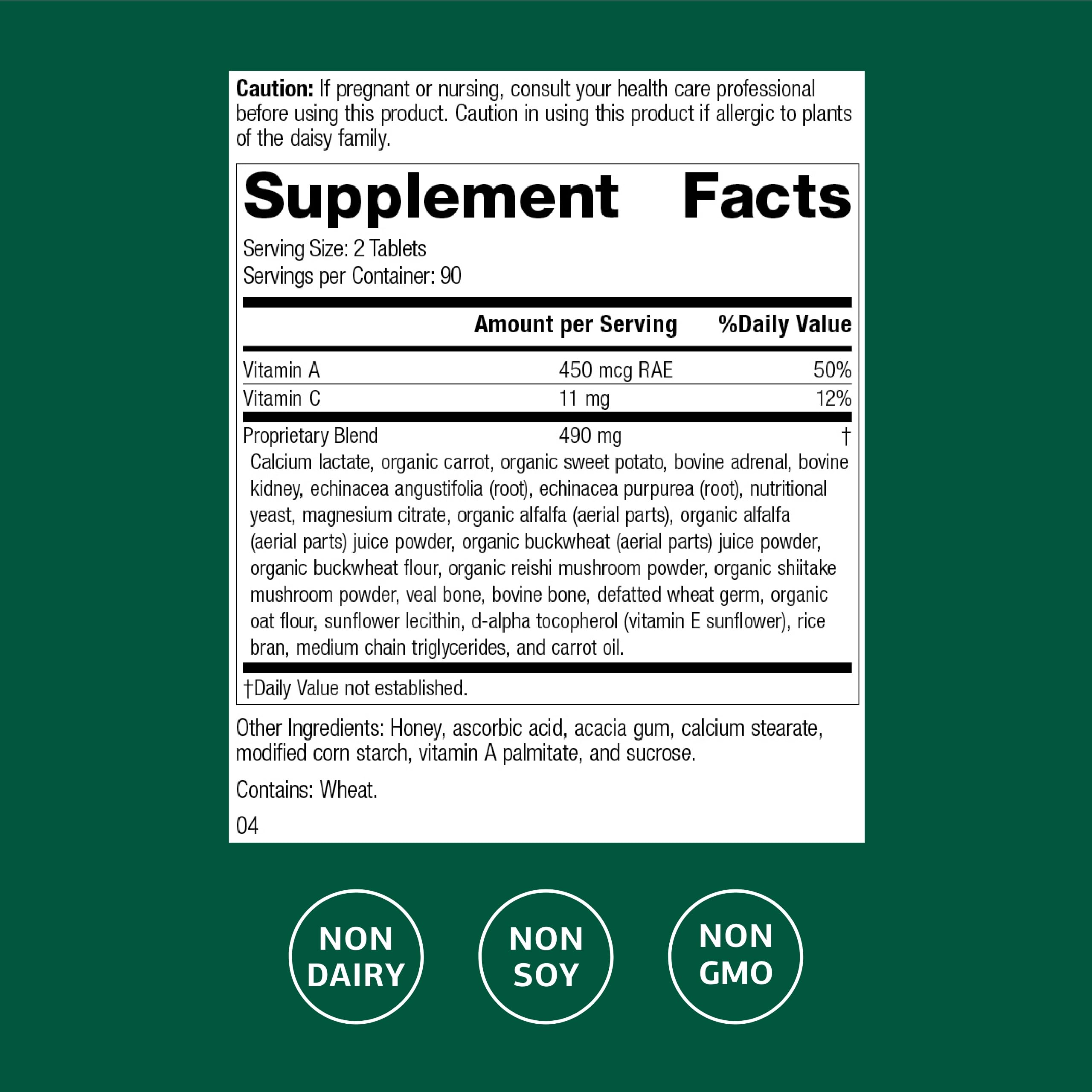 Cápsulas Cataplex A-C con enfoque en vitaminas antioxidantes.
