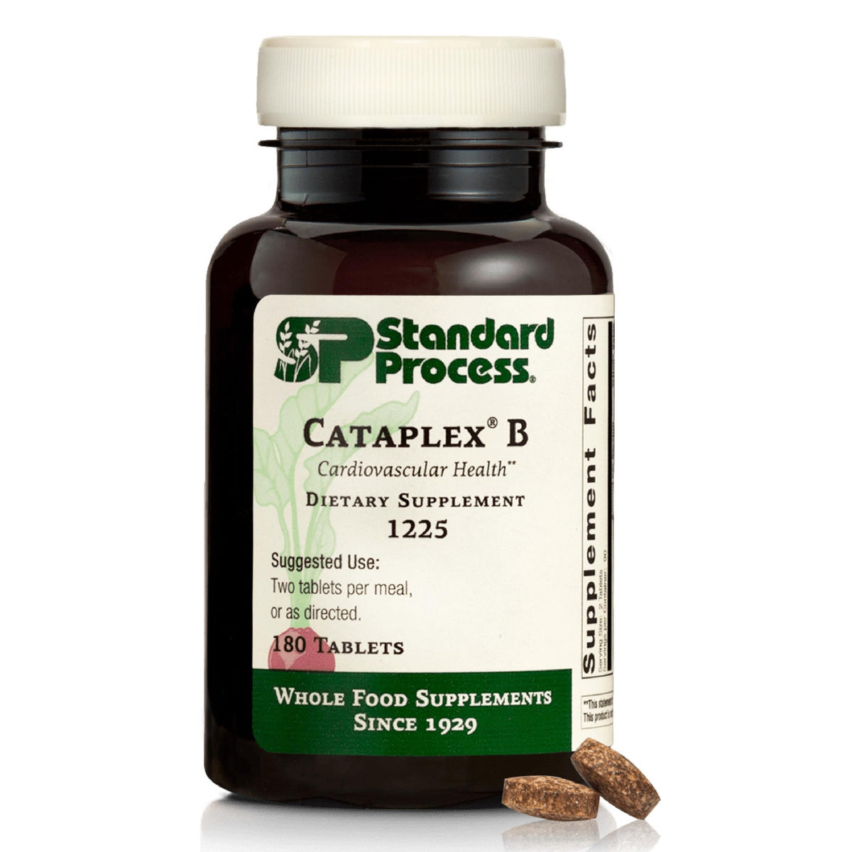 Cataplex B de Standard Process, botella lista para apoyar la energia diaria.