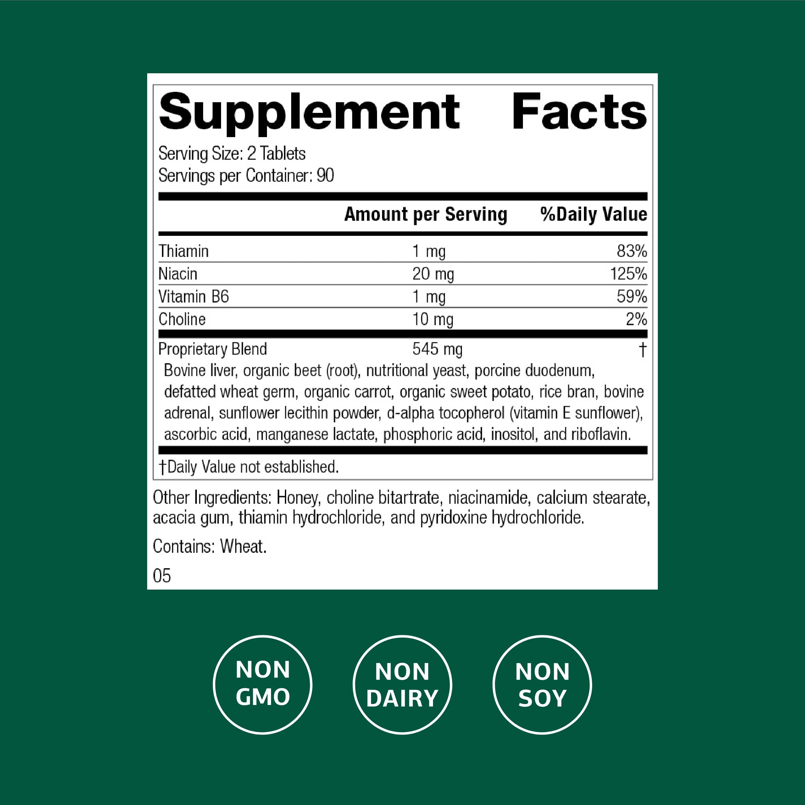 Cataplex B: tabletas que respaldan la función nerviosa y el metabolismo.