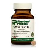 Standard Process Cataplex B12, botella en primer plano para apoyo general al bienestar.