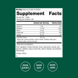 Cataplex B2 de Standard Process: etiqueta nutricional clara para plan de bienestar