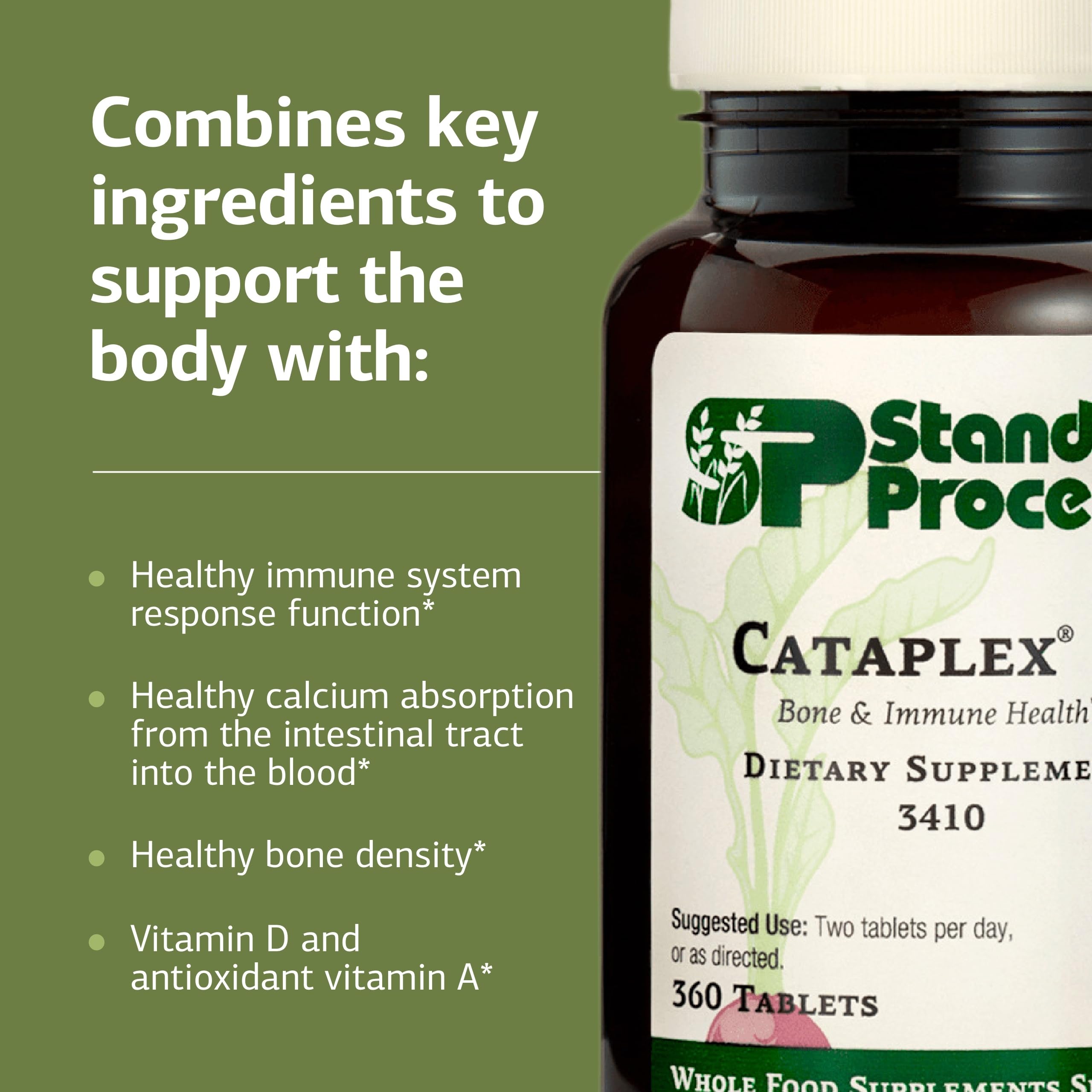 Cataplex D de Standard Process, persona tomando una tableta para apoyar la salud diaria.