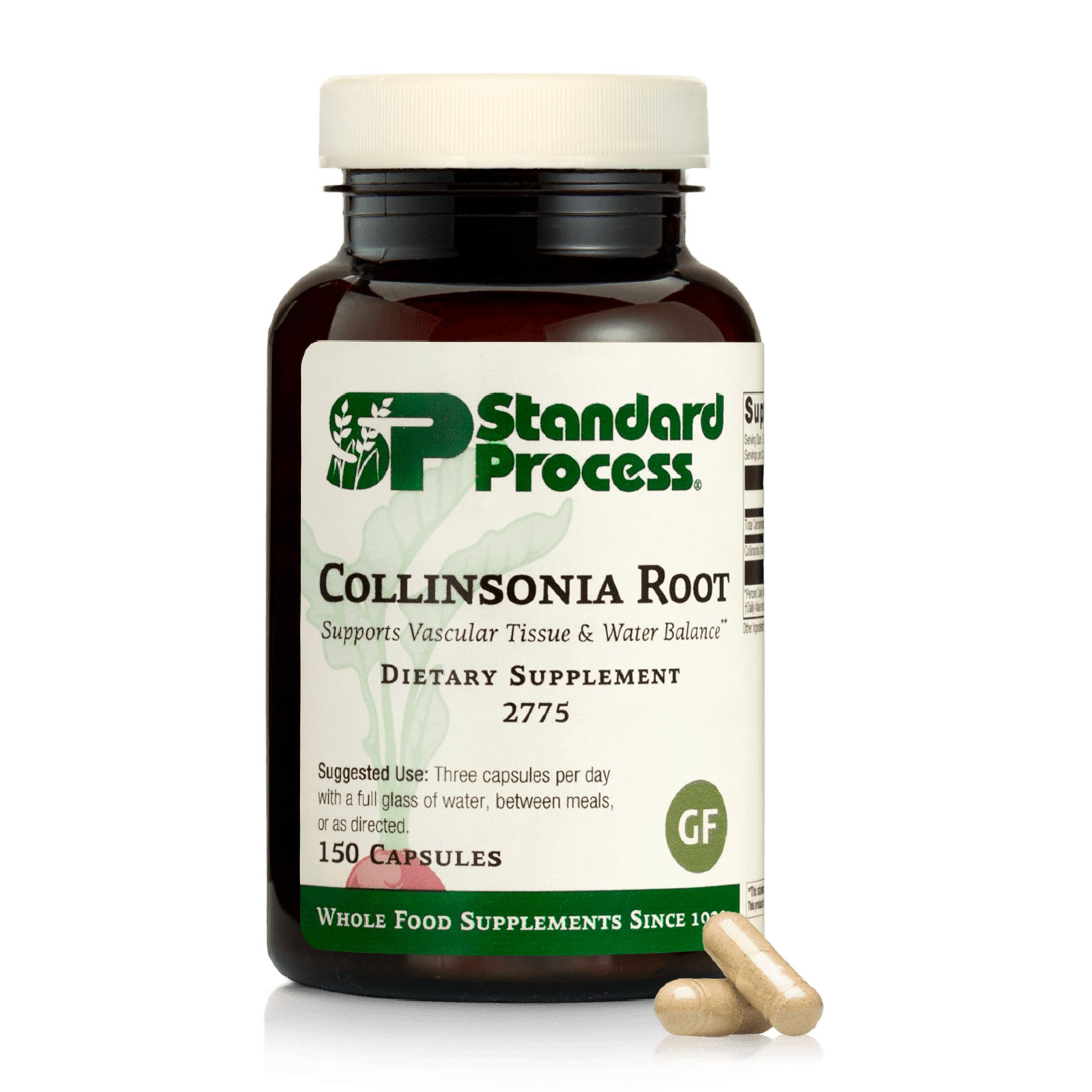 Standard Process Collinsonia raíz en botella, apoyo a tejidos vasculares naturalmente.