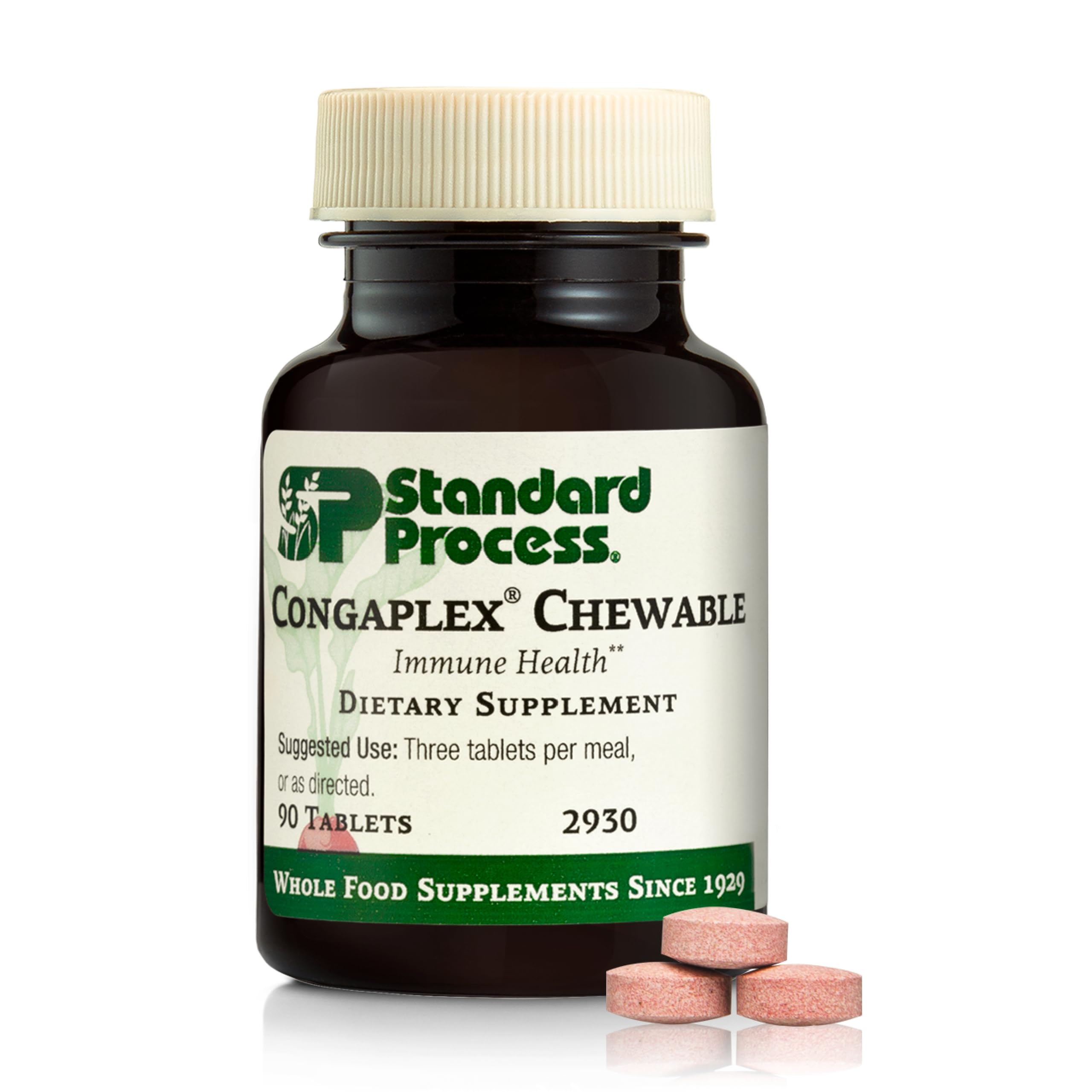 Congaplex masticables de Standard Process apoyan la inmunidad con vitamina A.