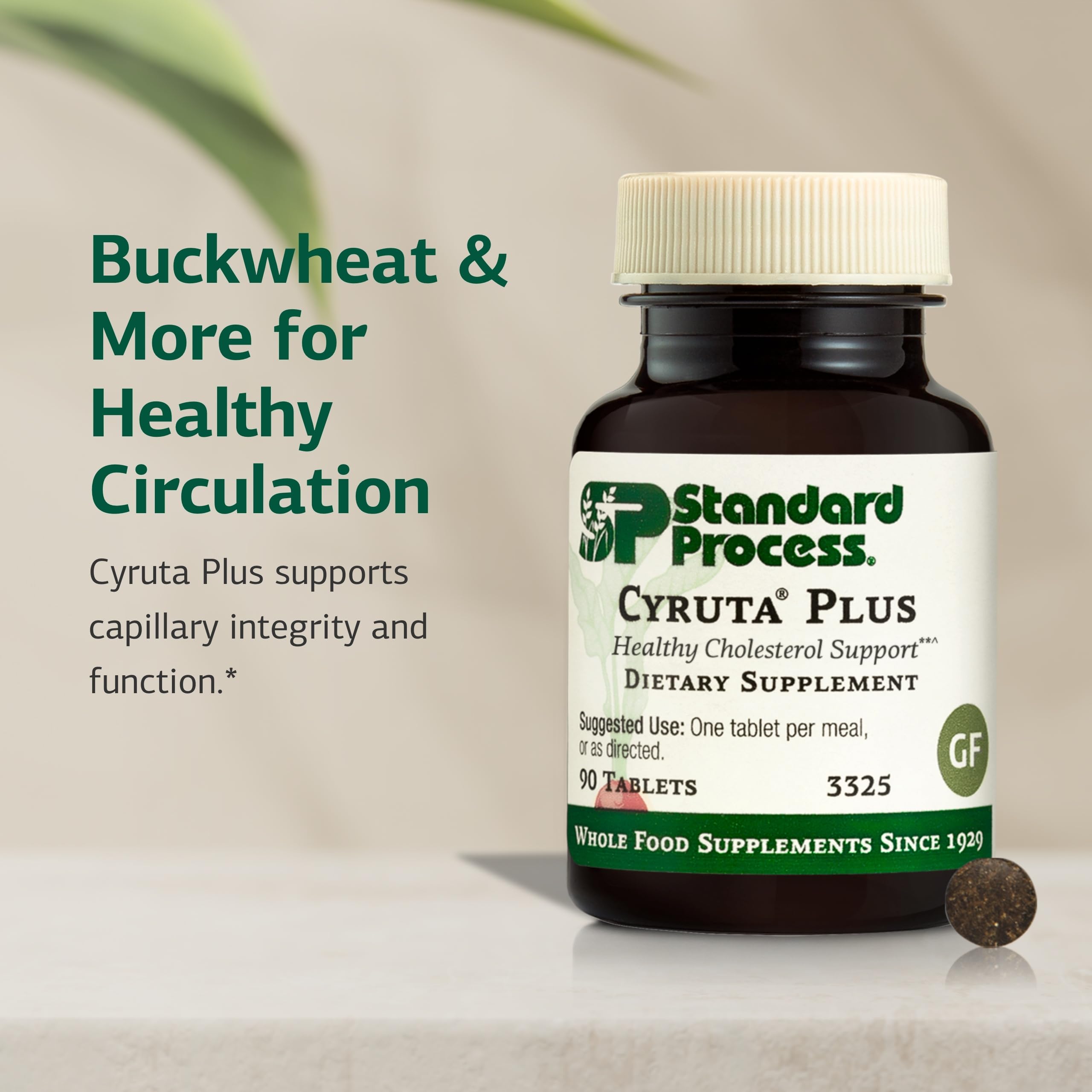 Tabletas Cyruta Plus de Standard Process para nutrición capilar