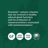 Drenamin de Standard Process, envase en mesa durante revisión