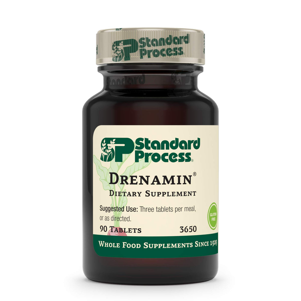 Standard Process Drenamin: tabletas 90 para apoyo adrenal y balance emocional