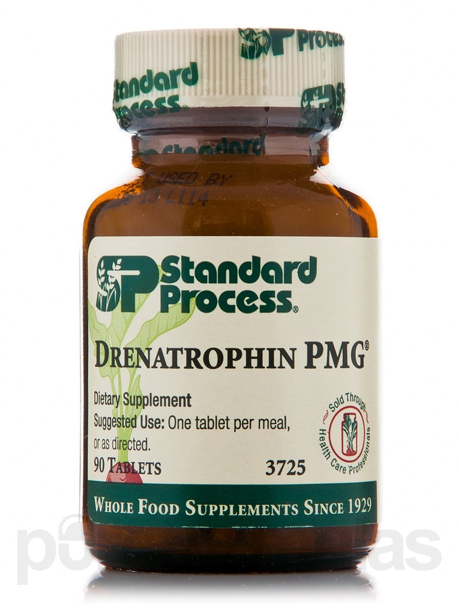 Drenatrophin PMG de Standard Process, 90 tabletas, apoyo a la función adrenal.