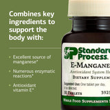 Standard Process E-Manganese, caja atractiva para compra consciente.