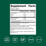 Etiqueta cercana de Epimune Complex con ingredientes clave para la salud inmune