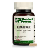 Standard Process Ferrofood: cápsulas frente, apoyo diario para la salud de la sangre.