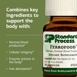 Standard Process Ferrofood: toma diaria fácil en cápsula para hábitos saludables.