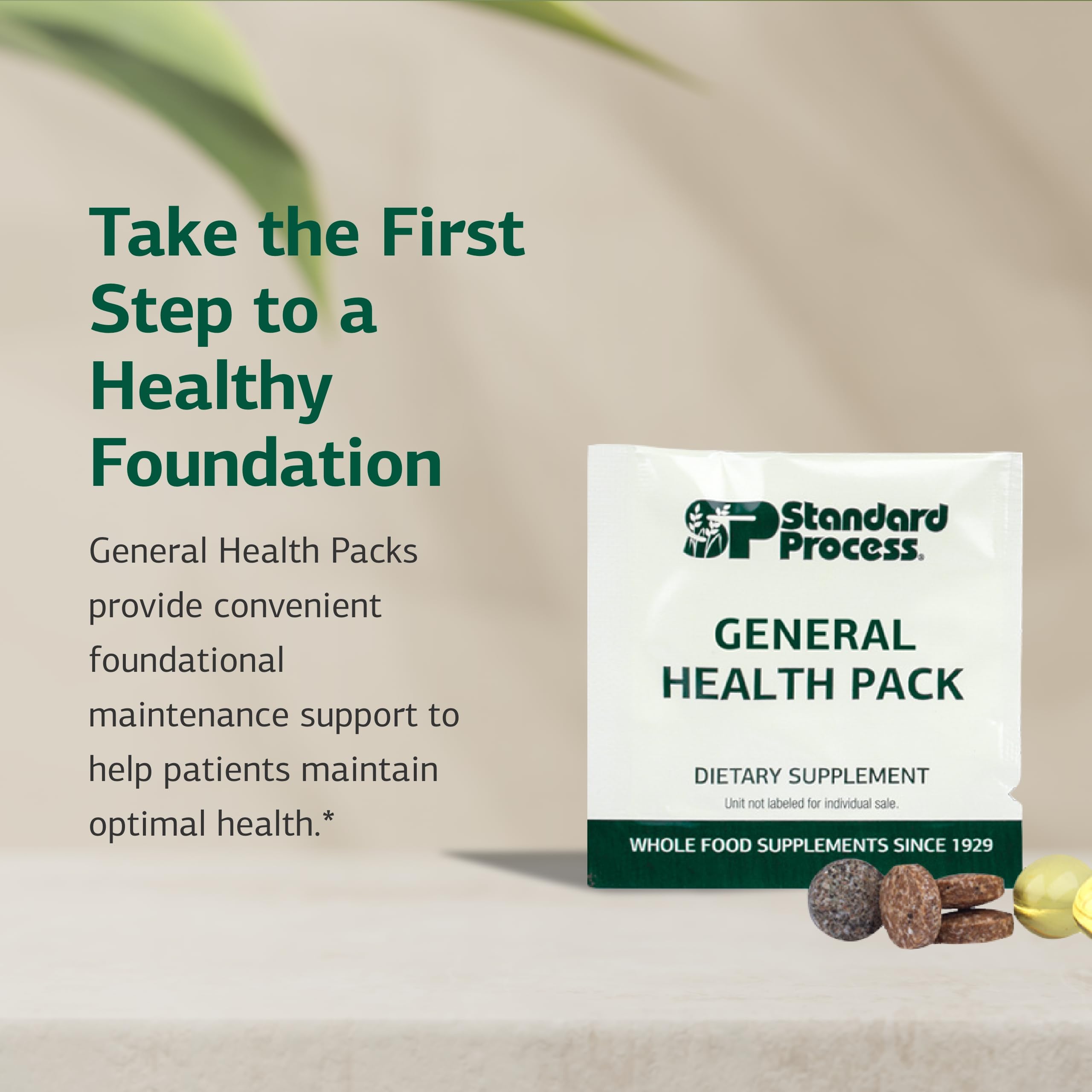 Standard Process General Health Pack contiene aceite omega-3 de atún para salud.
