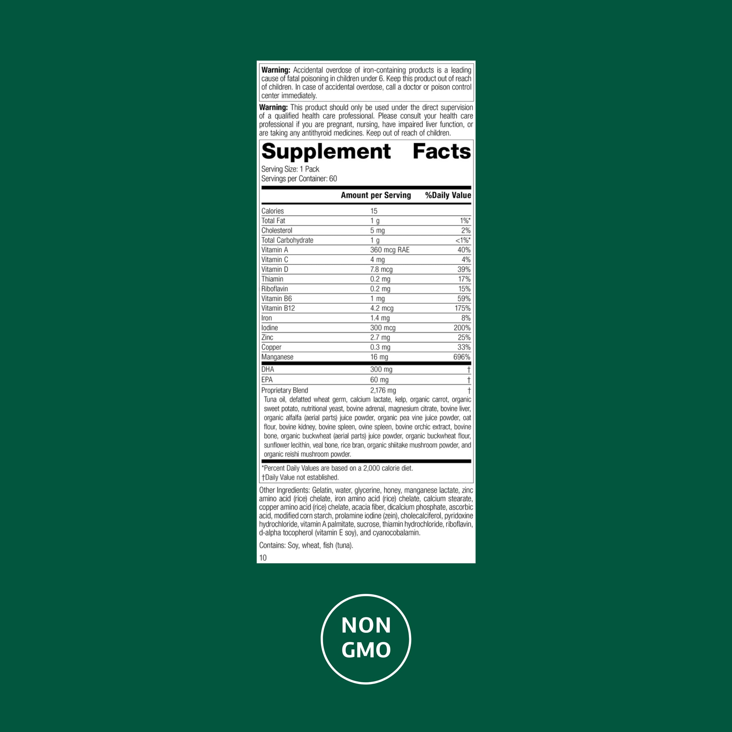 Standard Process General Health Pack con Trace Minerals-B12 para soporte mineral diario.