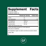 Standard Process GI Stability: etiqueta clara que resalta ingredientes para la microbiota