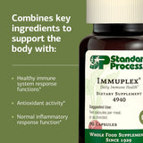 Standard Process Immuplex botella de 90 cápsulas para uso prolongado.