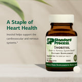 Standard Process Inositol, etiqueta del producto informando ingredientes y uso recomendado.