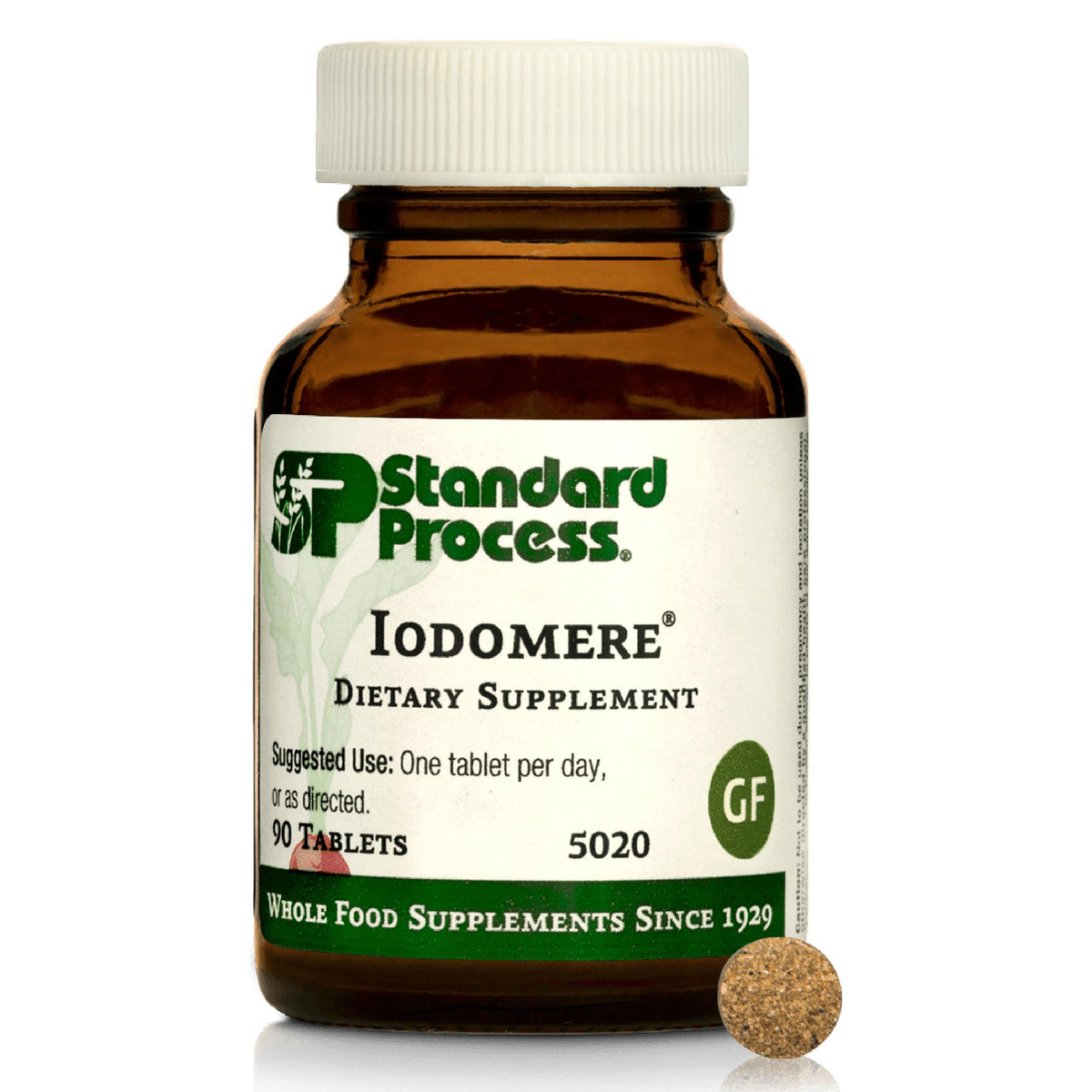 Standard Process Iodomere tabletas, apoyo diario al metabolismo.