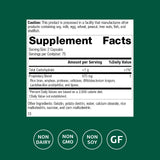 Etiqueta de Lact-ENZ con dosis y uso recomendado para la digestión.