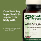 Standard Process Lactic Acid Yeast: etiqueta, ingredientes de calidad para el cuidado intestinal.