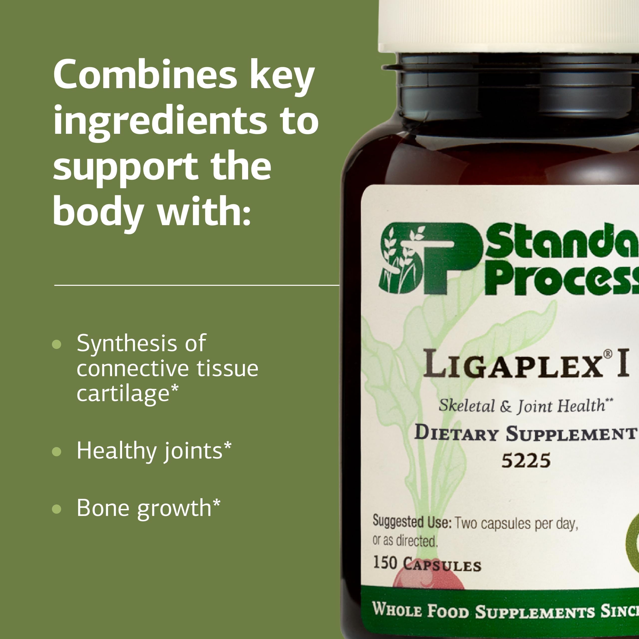 Ingredientes clave de Ligaplex I para tejido conectivo.
