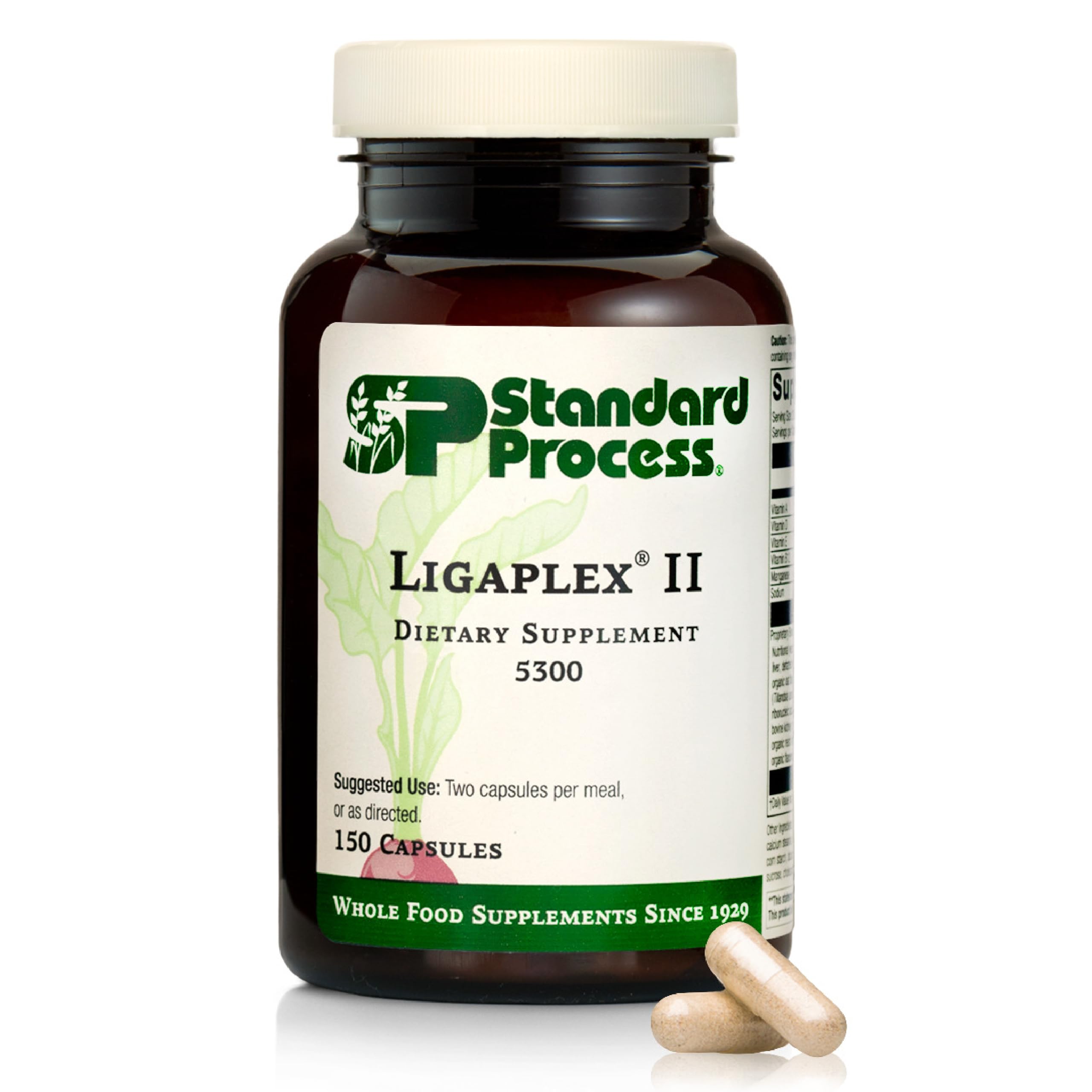 Standard Process Ligaplex II, botella de 150 cápsulas, apoyo a articulaciones para movilidad diaria.