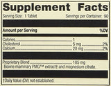Standard Process Mammary PMG, etiqueta, identificación rápida para elegir este suplemento.
