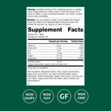 Standard Process Manganeso B12: etiqueta clara destacando ingredientes para la salud sanguínea.