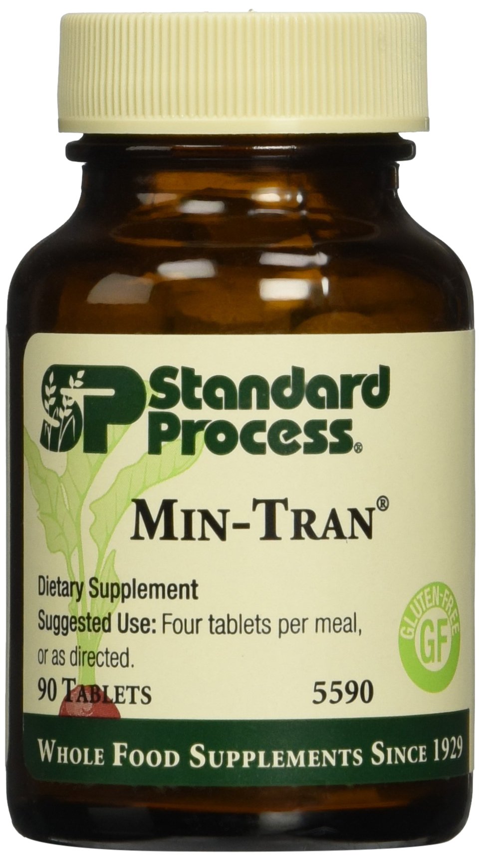 Min-Tran 90T de Standard Process, caja de tabletas, puede apoyar el bienestar nervioso