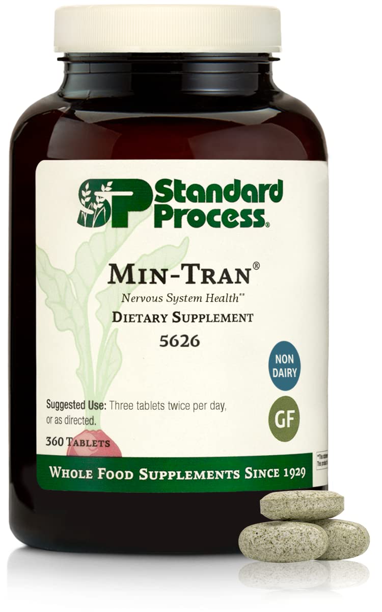 Standard Process Min-Tran, apoyo al sistema nervioso para equilibrio emocional y claridad mental.