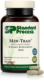 Standard Process Min-Tran, frasco frontal de tabletas para apoyar el sistema nervioso.