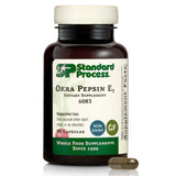 Standard Process Okra Pepsin E3: envase con cápsulas para apoyo digestivo diario