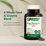 Cápsulas de Standard Process Okra Pepsin E3 listas para uso diario