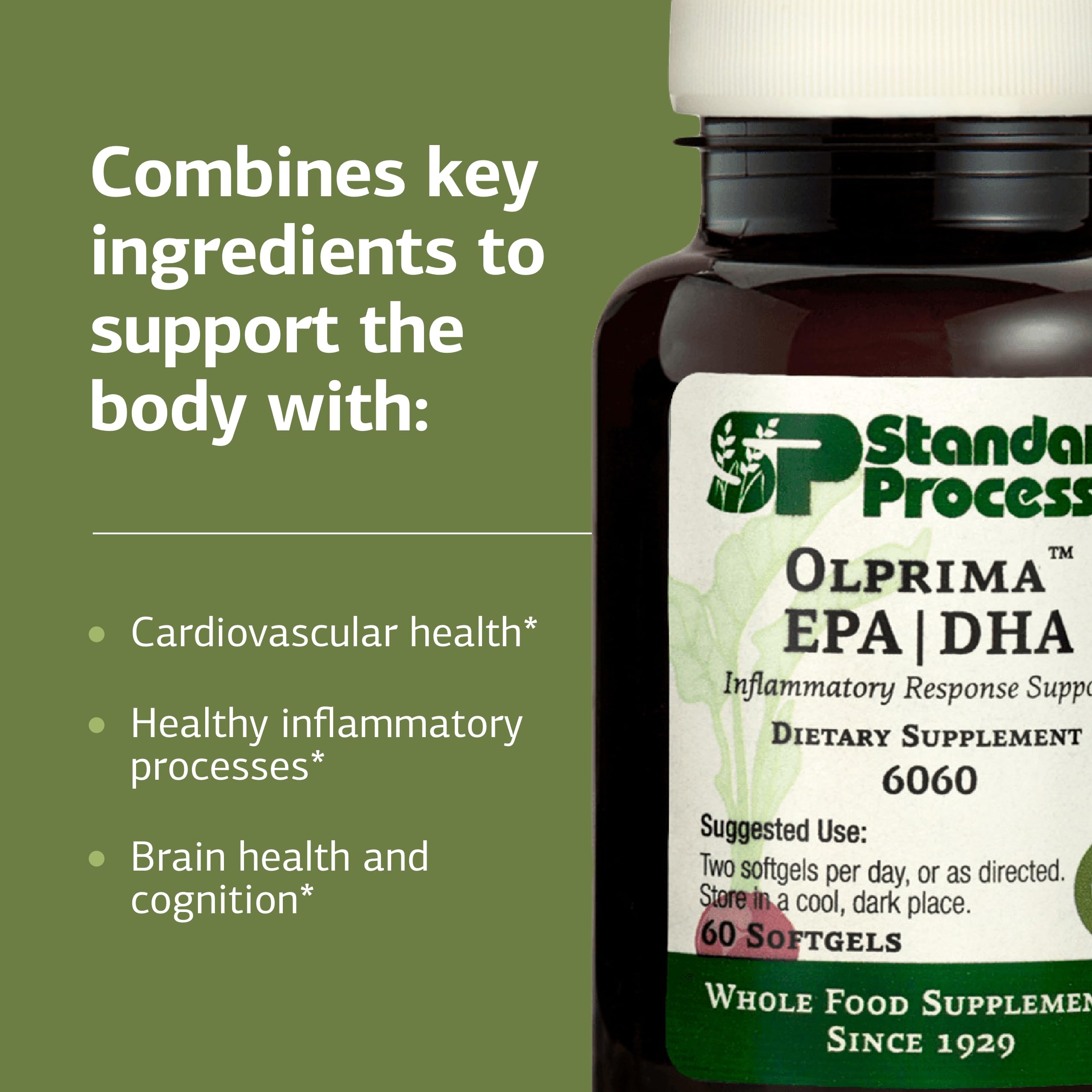 Standard Process Olprima EPA|DHA: etiqueta nutricional